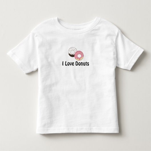 I Liebe Donuts Kleinkind T-shirt (Vorderseite)