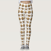 I Liebe Donuts Leggings (Vorderseite)