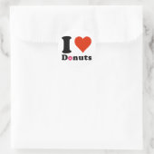 I Liebe Donuts Sticker (Tasche)