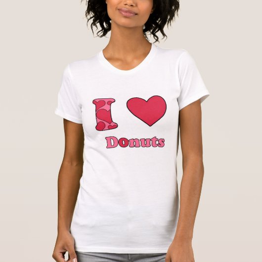 I Liebe Donuts T-Shirt (Vorderseite)