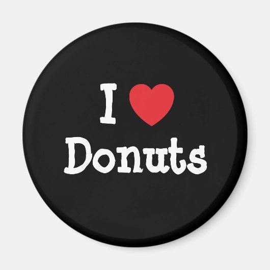 I Liebe Donuts T - Shirt Magnet (Vorne)