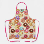 I Liebe Donuts Yummy Baked Goodies Zuckerküst Schürze (Vorderseite)