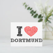 I Liebe Dortmund Postkarte (Stehend Vorderseite)