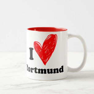 I Liebe Dortmund Zweifarbige Tasse