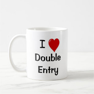 I Liebe Double Entry Funny Accountant Tasse