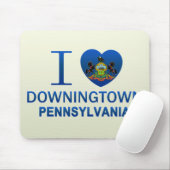 I Liebe Downingtown, PA Mousepad (Mit Mouse)