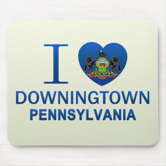 I Liebe Downingtown, PA Mousepad (Vorne)