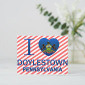I Liebe Doylestown, PA Postkarte (Stehend Vorderseite)