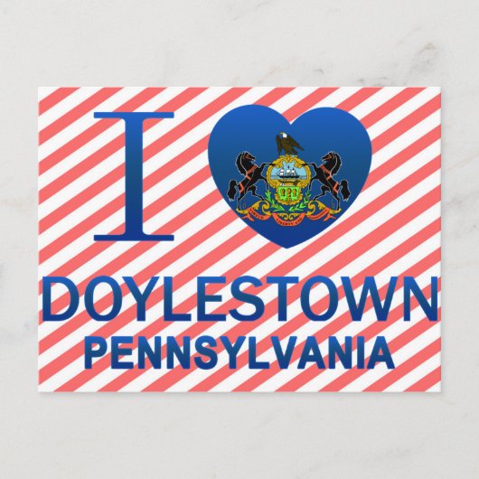 I Liebe Doylestown, PA Postkarte (Vorderseite)