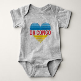 I Liebe DR Kongo, Kongo-Kinshasa Herz Baby Strampler