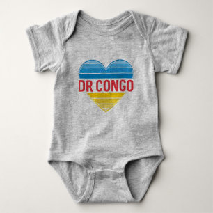 I Liebe DR Kongo, Kongo-Kinshasa Herz Baby Strampler