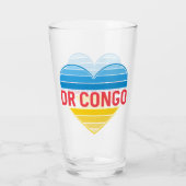 I Liebe DR Kongo, Kongo-Kinshasa Herz Glas (Rückseite)