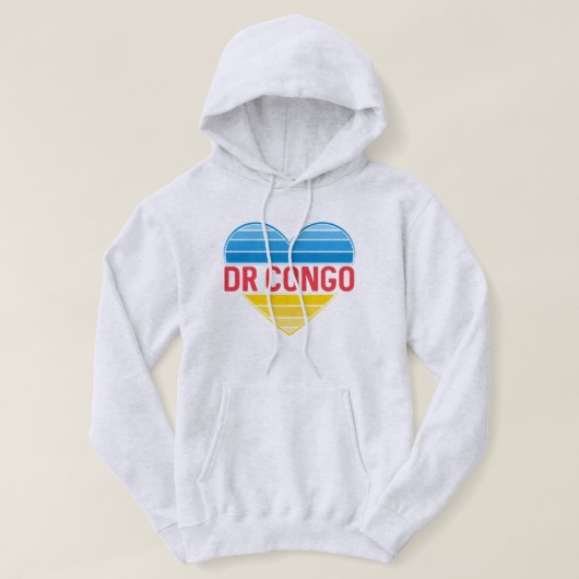 I Liebe DR Kongo, Kongo-Kinshasa Herz Hoodie (Design vorne)