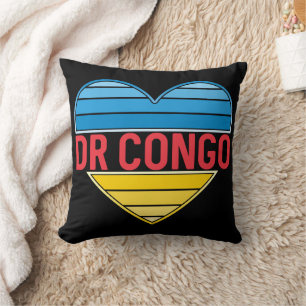 I Liebe DR Kongo, Kongo-Kinshasa Herz Kissen