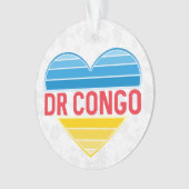 I Liebe DR Kongo, Kongo-Kinshasa Herz Ornament (Vorderseite)