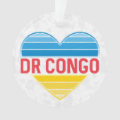 I Liebe DR Kongo, Kongo-Kinshasa Herz Ornament (Vorderseite)
