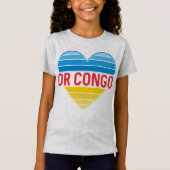 I Liebe DR Kongo, Kongo-Kinshasa Herz T-Shirt (Vorderseite)