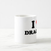 I Liebe-Drachen Kaffeetasse (Mittel)