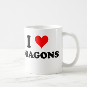 I Liebe-Drachen Kaffeetasse