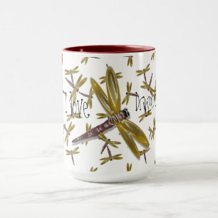 I Liebe Dragonflies Digital and Graphics Art Tasse