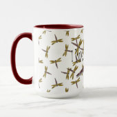 I Liebe Dragonflies Digital and Graphics Art Tasse (Links)
