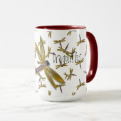 I Liebe Dragonflies Digital and Graphics Art Tasse (VorderseiteRechts)