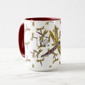 I Liebe Dragonflies Digital and Graphics Art Tasse (Vorderseite Links)