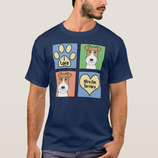 I Liebe-Drahtfox-Terrier T-Shirt