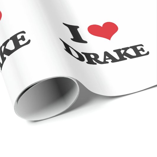 I Liebe Drake Geschenkpapier (Rolleneckpunkt)