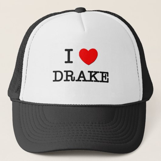 I Liebe Drake Truckerkappe (Vorderseite)