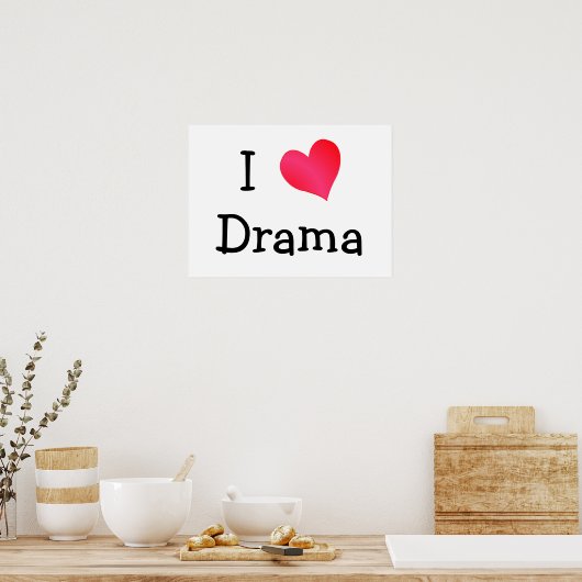 I Liebe Drama Poster (Küche)