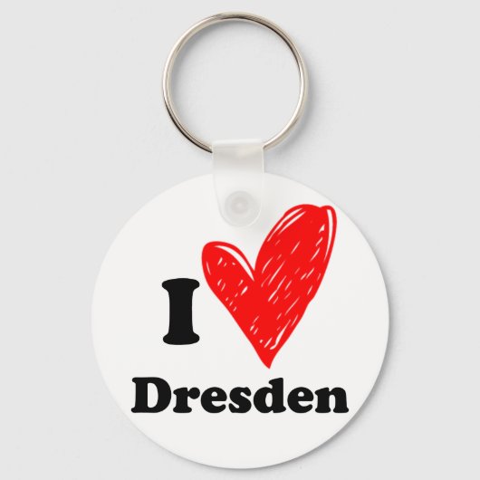 I Liebe Dresden Schlüsselanhänger (Vorderseite)
