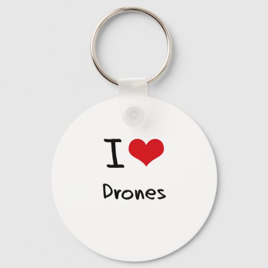 I Liebe Drones Schlüsselanhänger (Vorderseite)