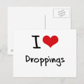I Liebe Droppings Postkarte (Vorne/Hinten)