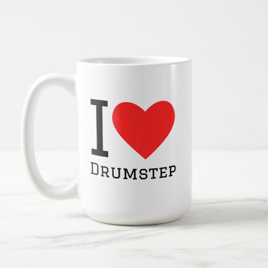 I Liebe Drummstep Kaffeetasse (Links)