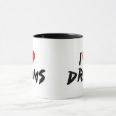I Liebe Drums Tasse (Zentrum)