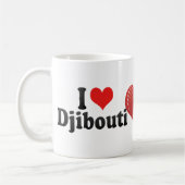 I Liebe Dschibouti Kaffeetasse (Links)