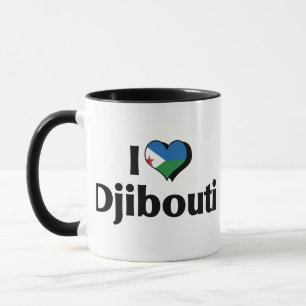 I Liebe Dschibuti Flag Tasse