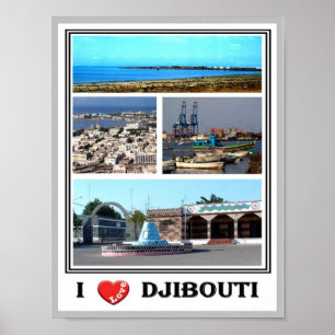 I LIEBE Dschibuti - Poster
