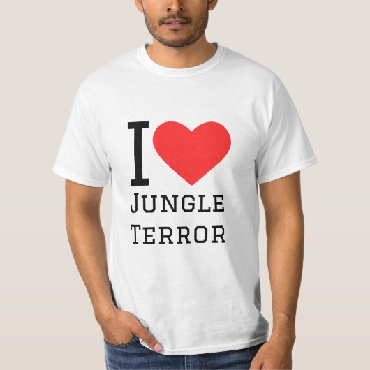 I Liebe Dschungelschrecken T-Shirt (Vorderseite)