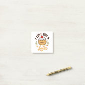 i Liebe du ein Latke Funny jwish Hanukkah Brot Post-it Klebezettel (Auf Schreibtisch)