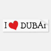 I LIEBE DUBAI AUTOAUFKLEBER (Vorne)