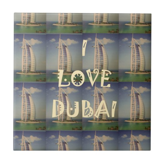 I Liebe Dubai Fliese (Vorderseite)