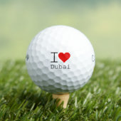 I Liebe Dubai HEART Golfball (Insitu T-Shirt)