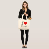 I Liebe Dubai HEART Jumbo Stoffbeutel (Vorderseite (Model))