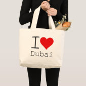 I Liebe Dubai HEART Jumbo Stoffbeutel (Vorderseite (Produkt))