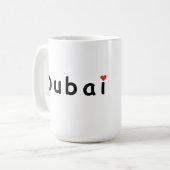 I Liebe Dubai Kaffeetasse (Vorderseite Links)