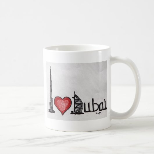 I Liebe Dubai Kaffeetasse (Rechts)