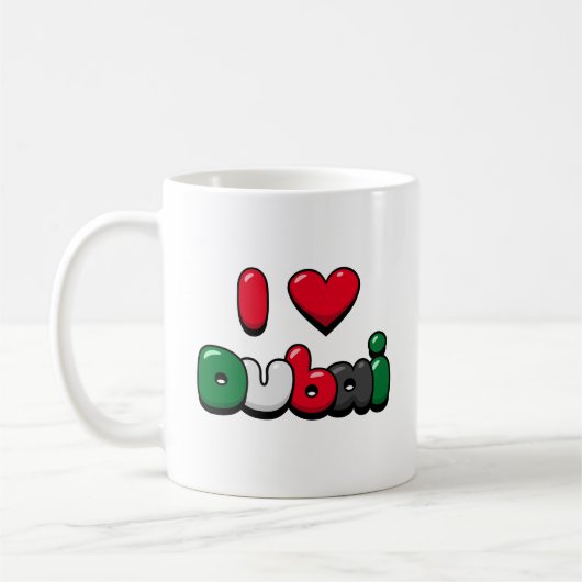I Liebe Dubai Kaffeetasse (Links)