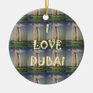 I Liebe Dubai Keramik Ornament
